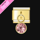 Strass pendentif gold