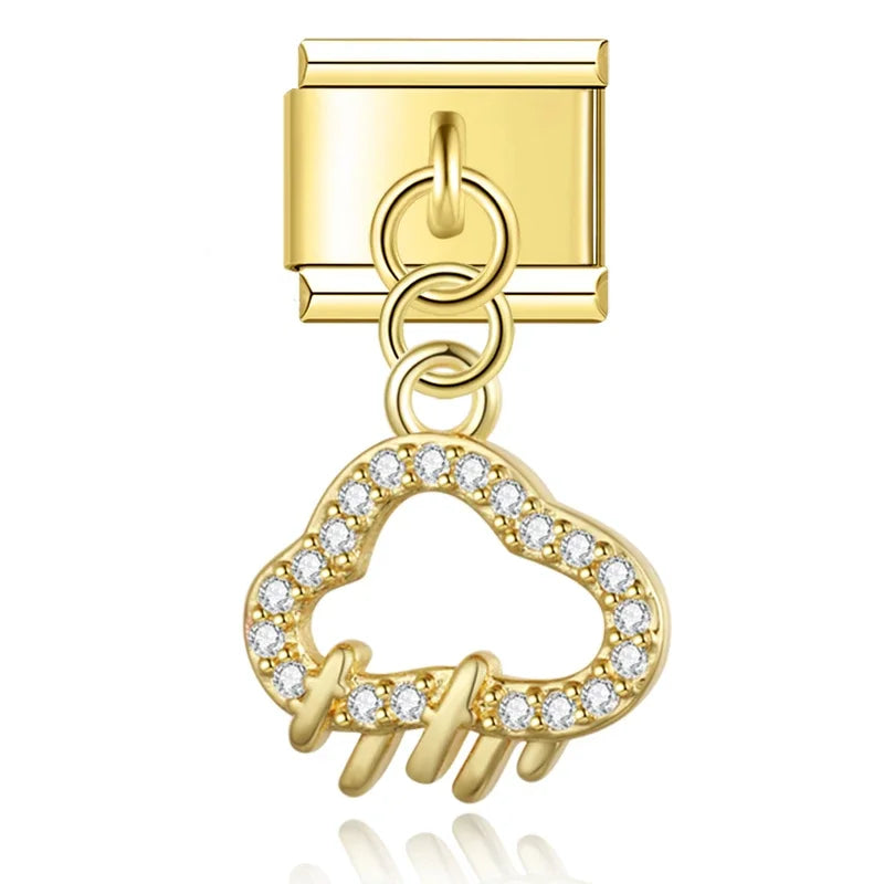 Nuage pendentif strass