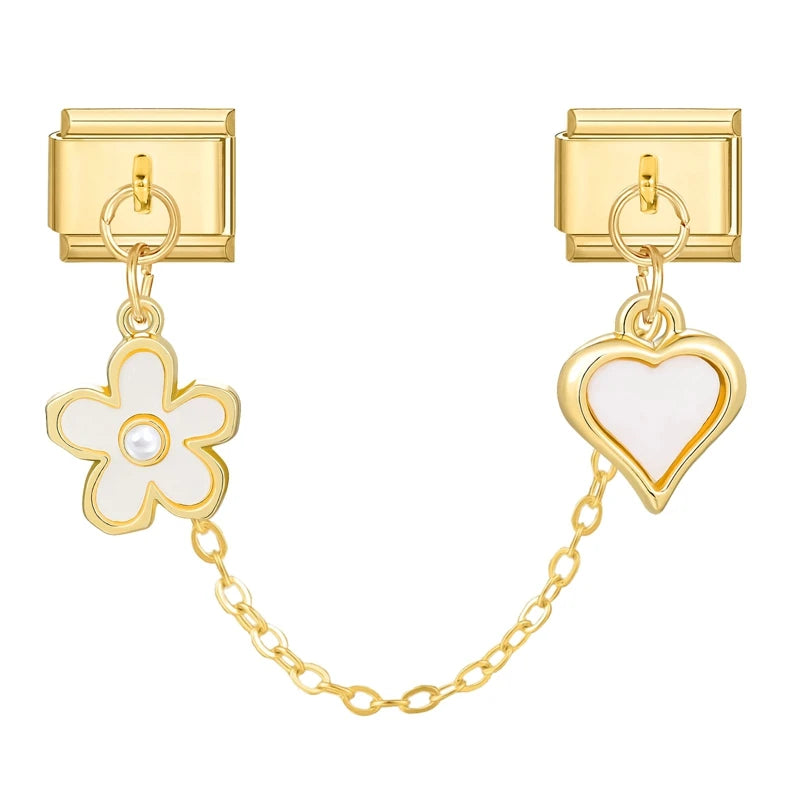 Chaine double charms