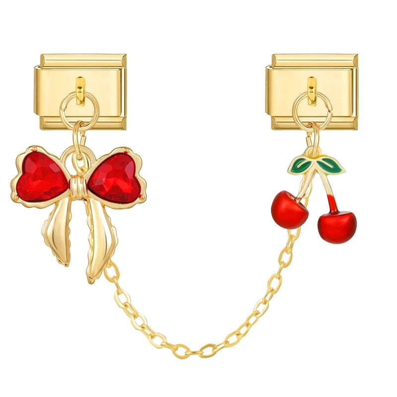 Chaine charms rouge