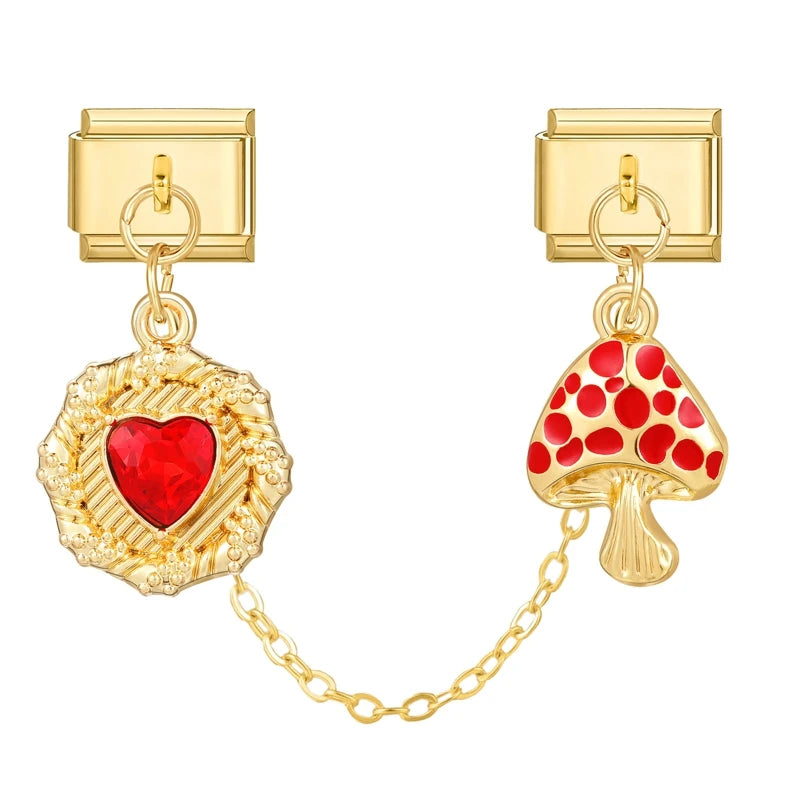Chaine charms rouge