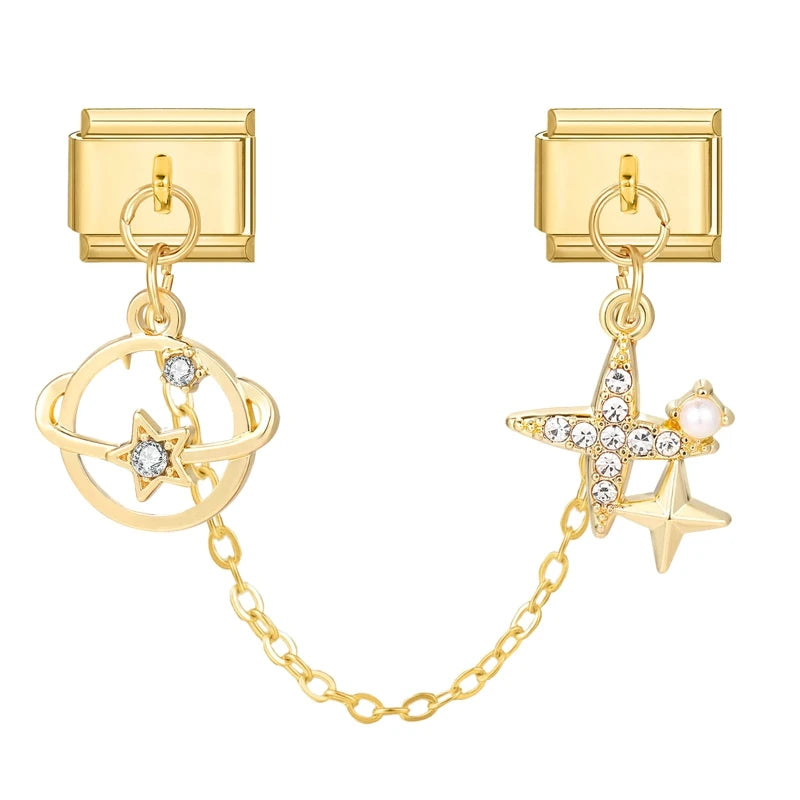 Chaine double charms