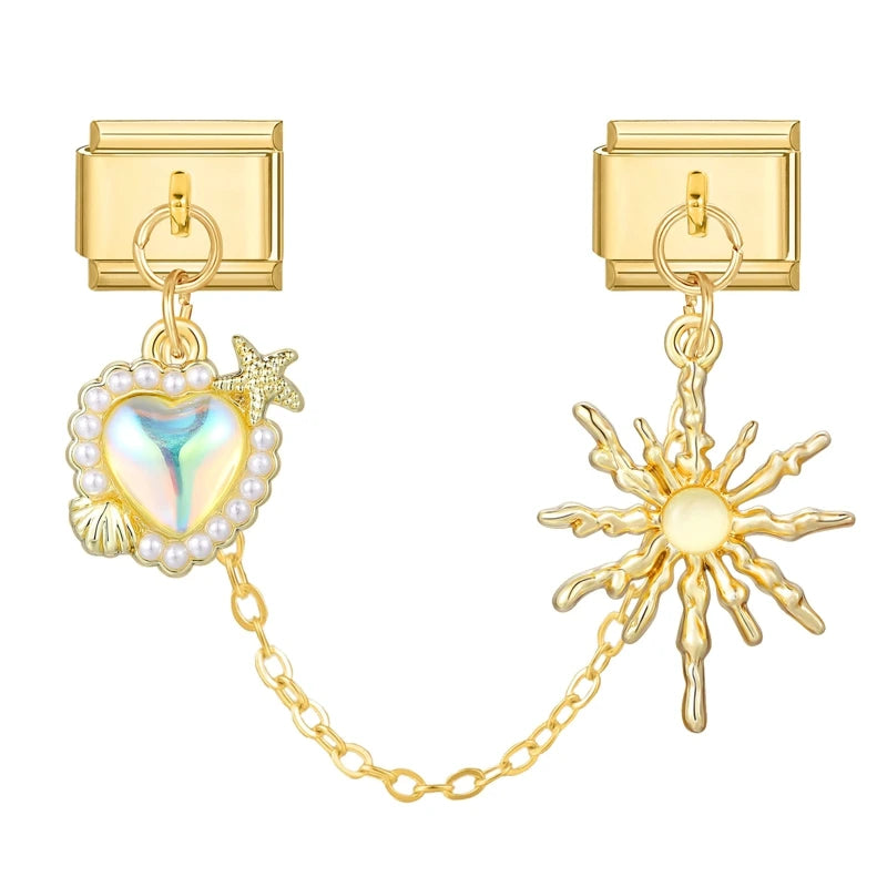 Chaine double charms