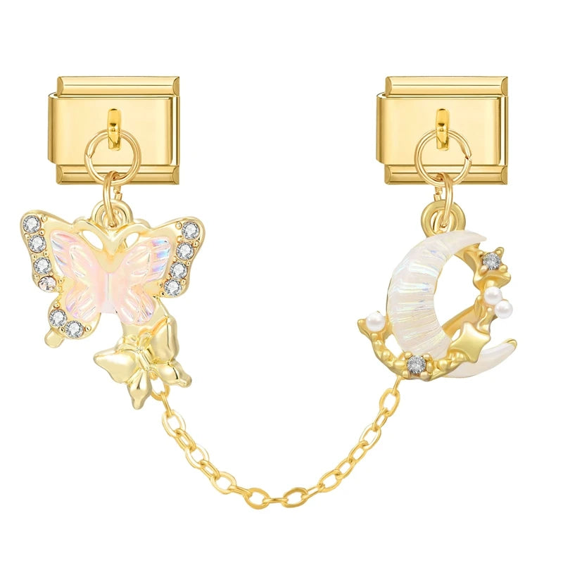 Chaine double charms