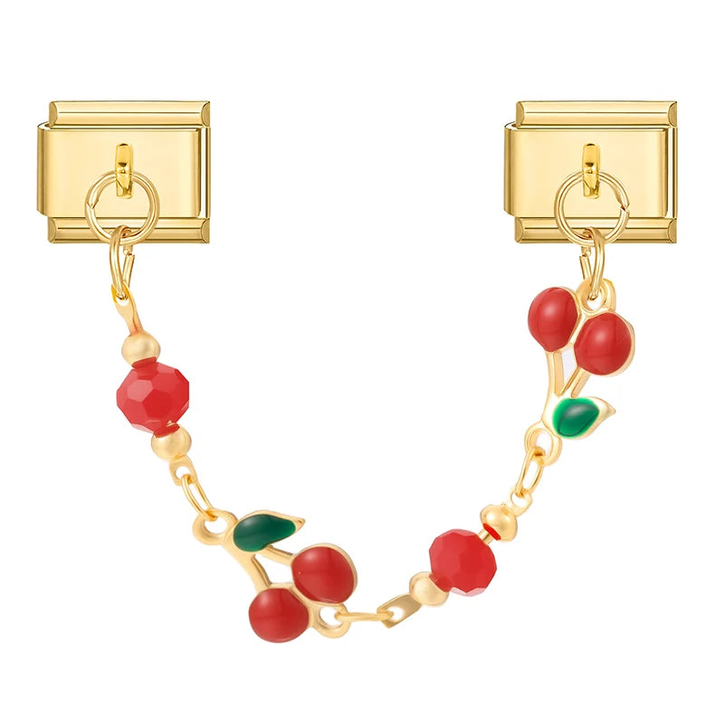 Chaine double charms