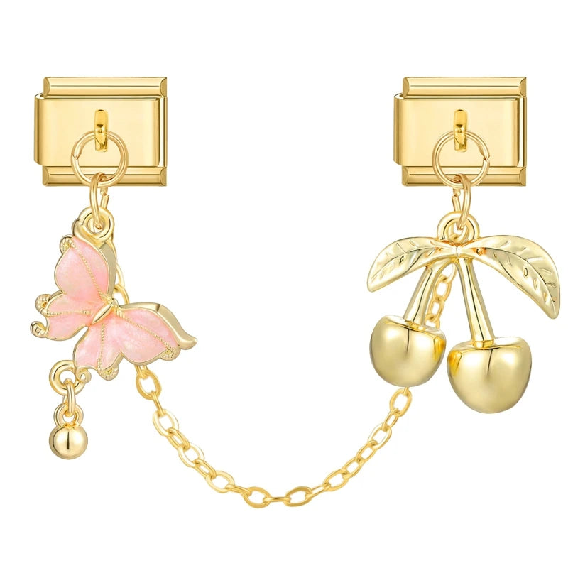 Chaine double charms