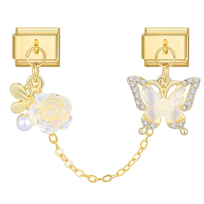 Chaine double charms