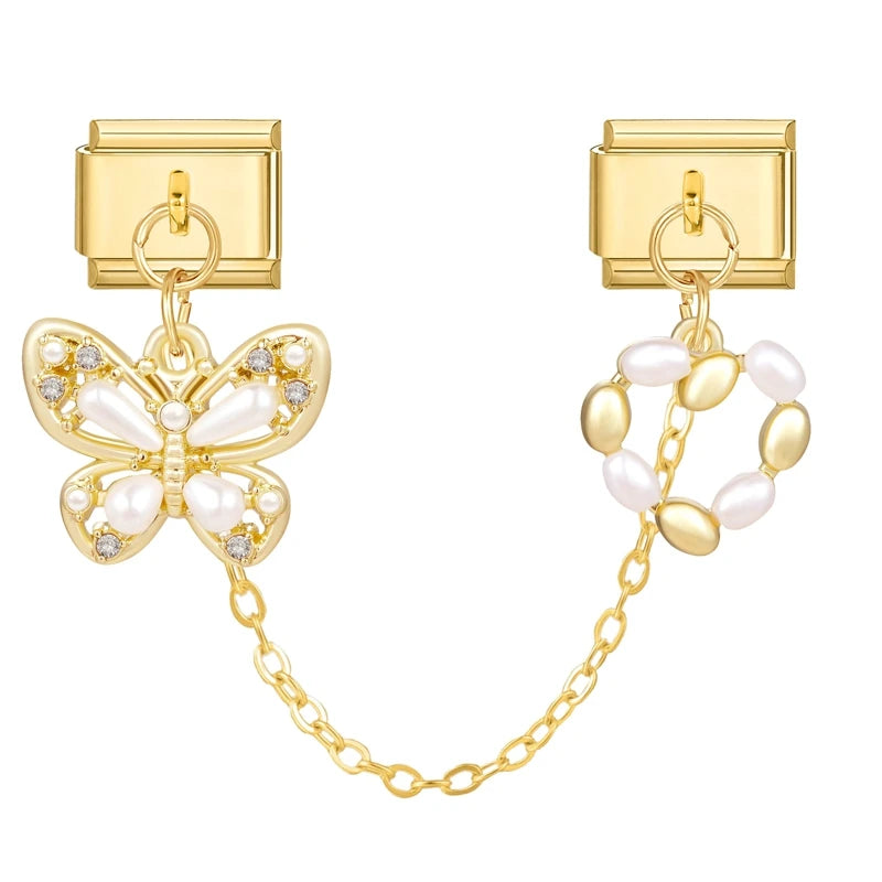 Chaine double charms
