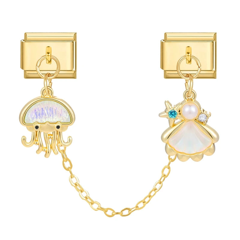 Chaine double charms