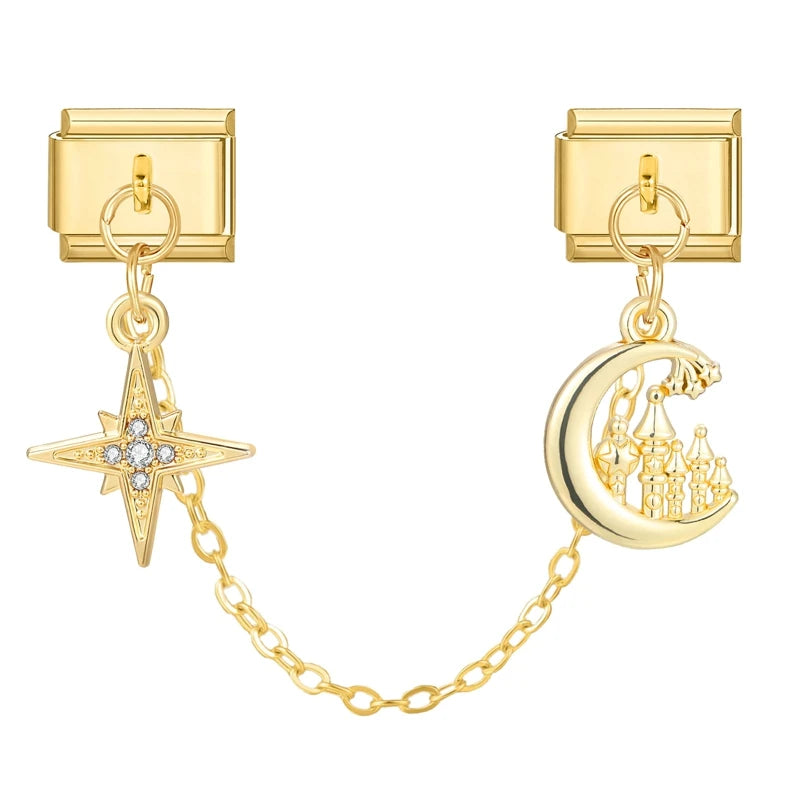 Chaine double charms