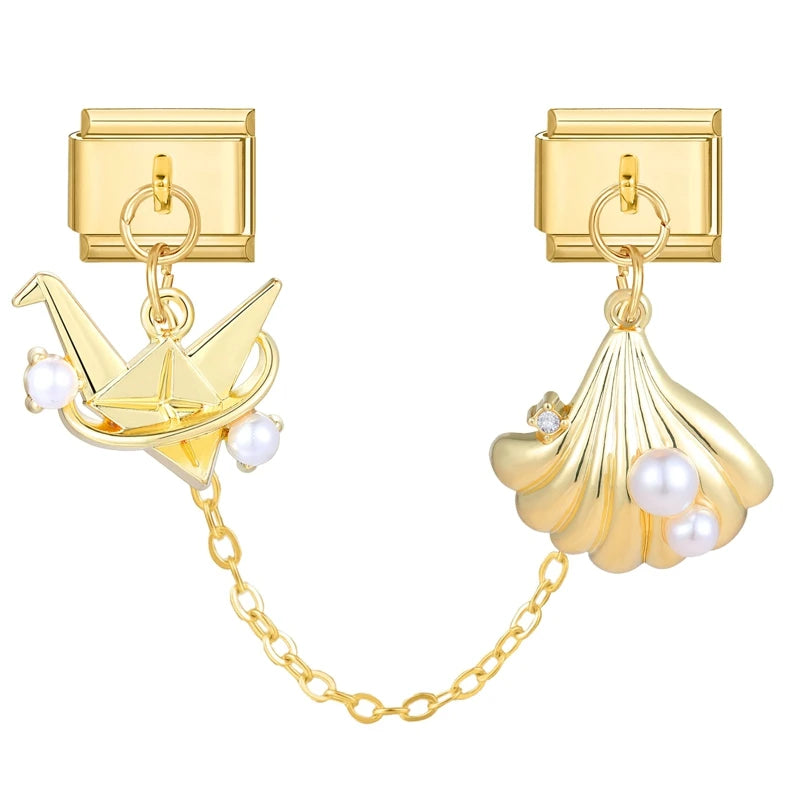 Chaine double charms