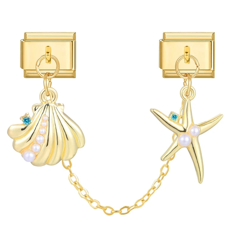 Chaine double charms