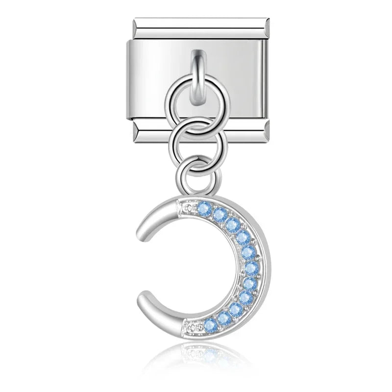 Lune Silver Strass