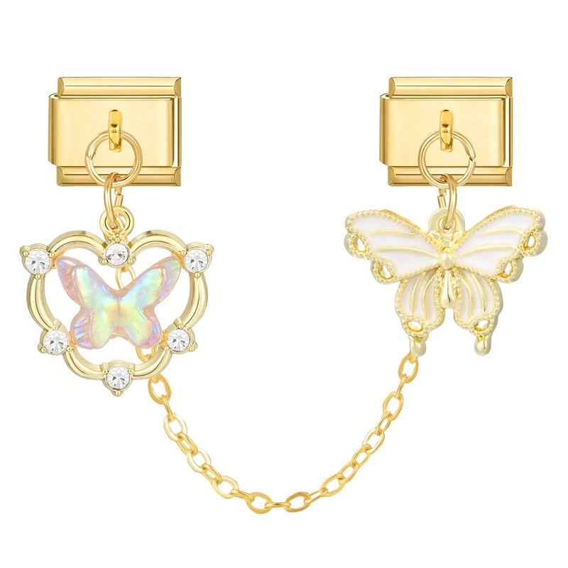 Chaine double charms