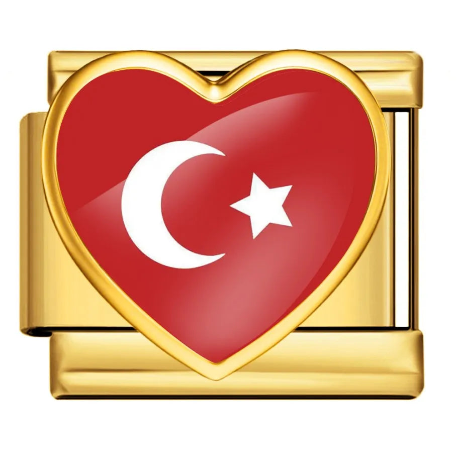 Drapeau coeur Turquie