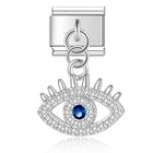 Œil pendentif strass