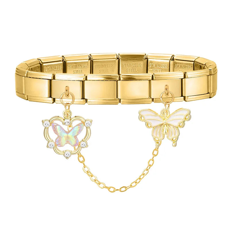 Chaine double charms