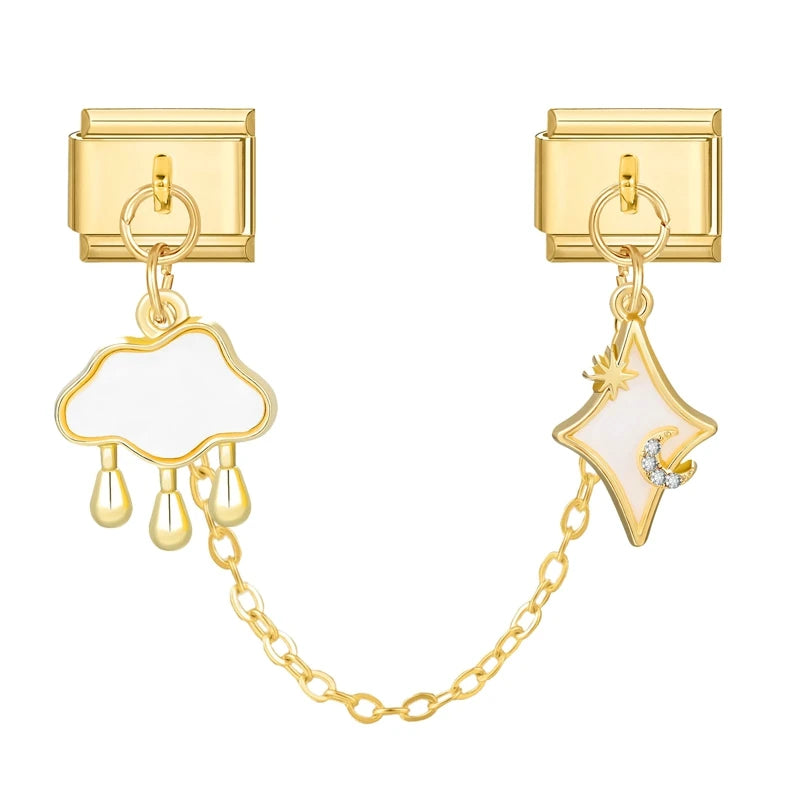 Chaine double charms