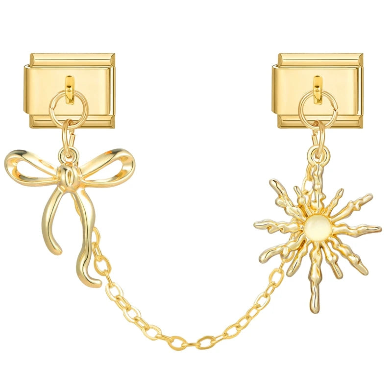 Chaine double charms