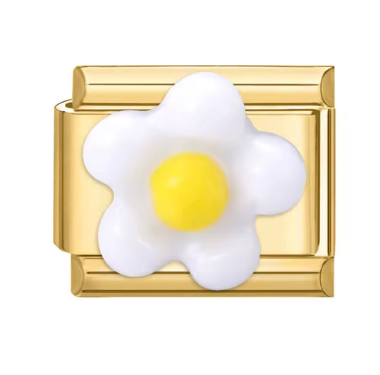 Fleur blanche et jaune