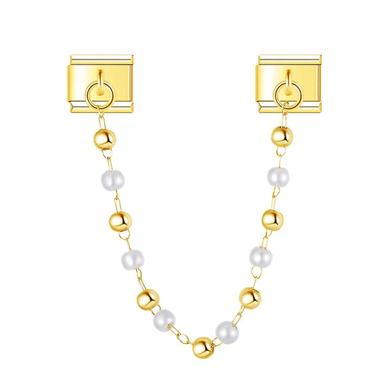 Chaîne boules blanches