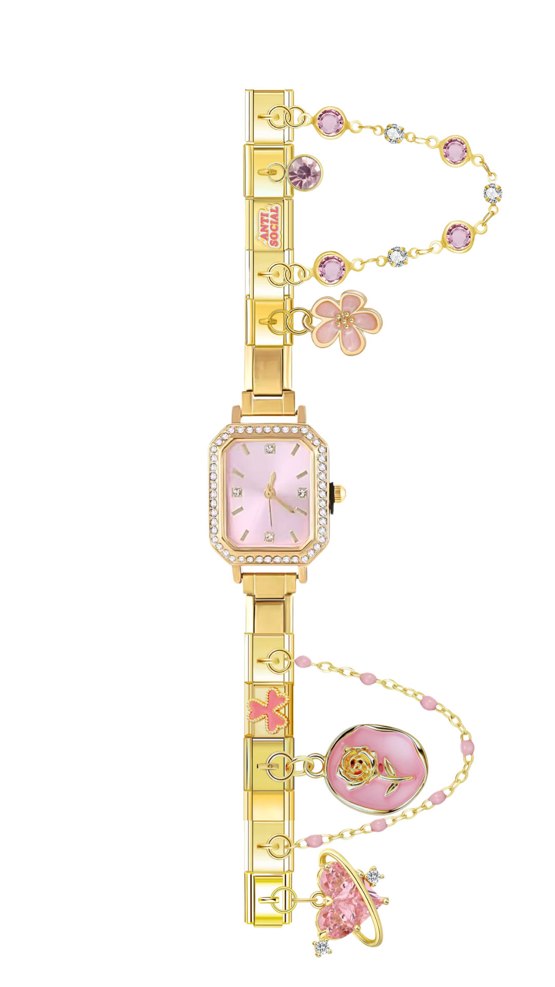 Montre full rose