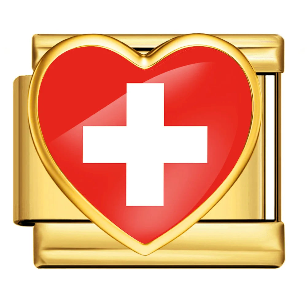 Drapeau coeur Suisse