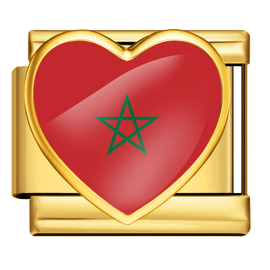 Drapeau coeur Maroc