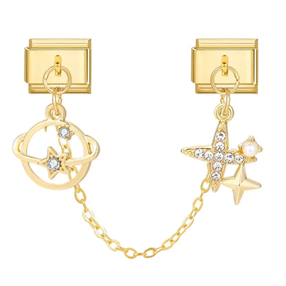 Chaine double charms