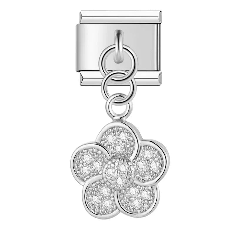 Pendentif Strass Argent
