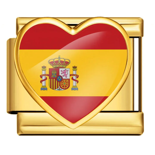 Drapeau Coeur Espagne