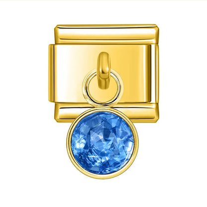 Strass pendentif gold
