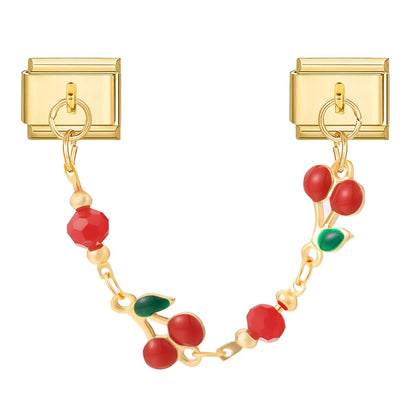 Chaine double charms