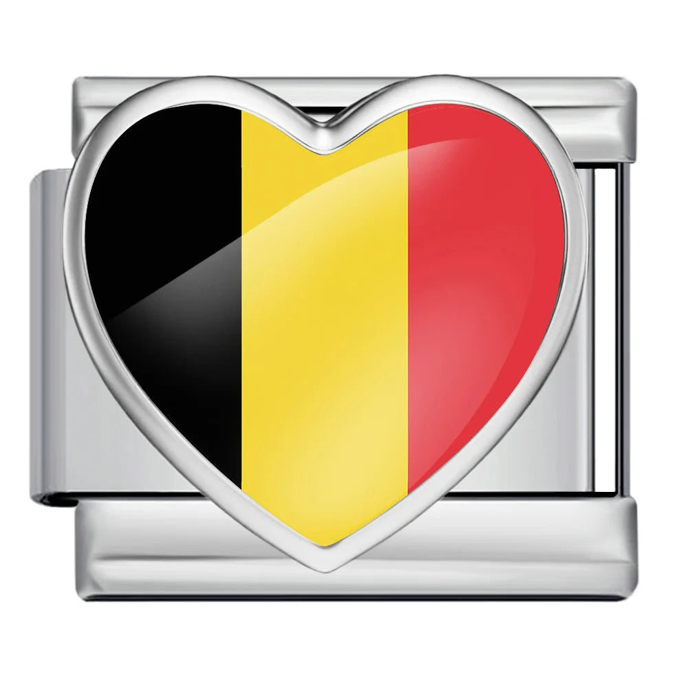 Drapeau Coeur Belgique