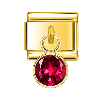 Strass pendentif gold