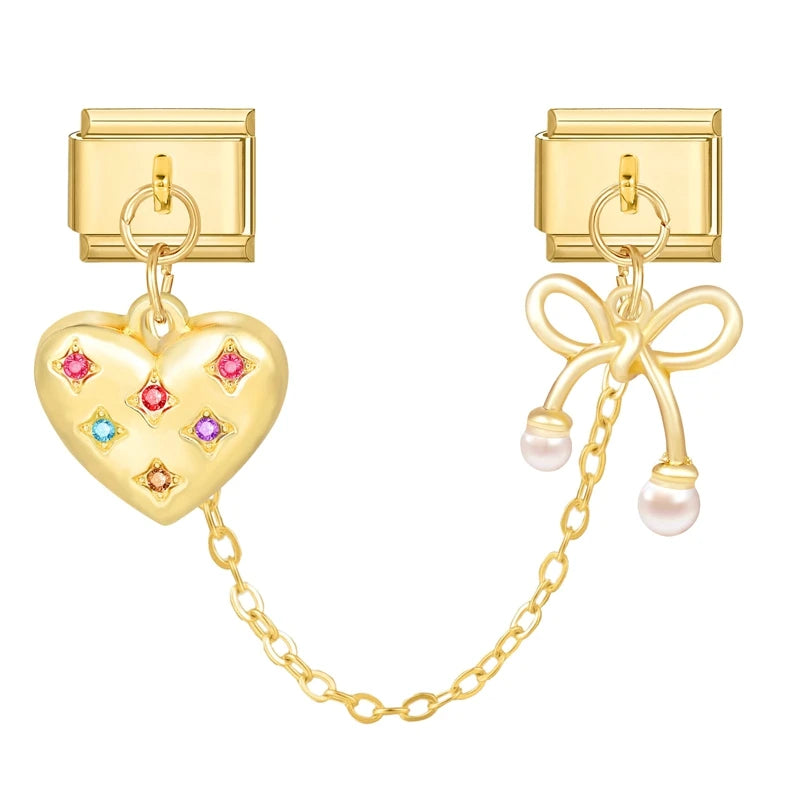 Chaine double charms