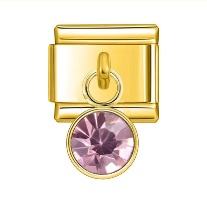 Strass pendentif gold