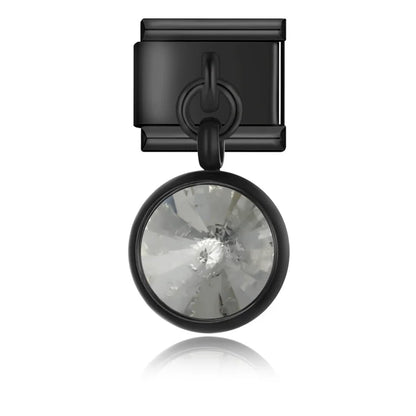 Strass Charm Noir