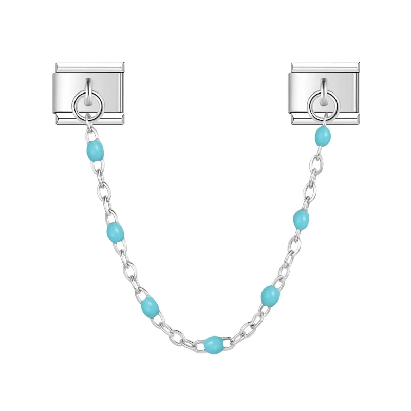Chaine perles colorées
