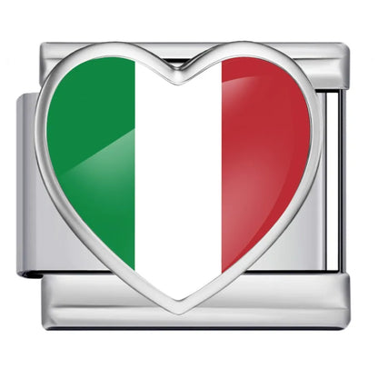 Drapeau coeur Italie