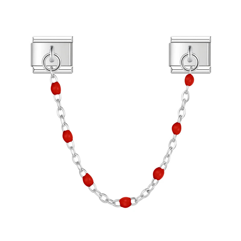 Chaine perles colorées