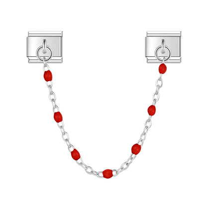 Chaine perles colorées