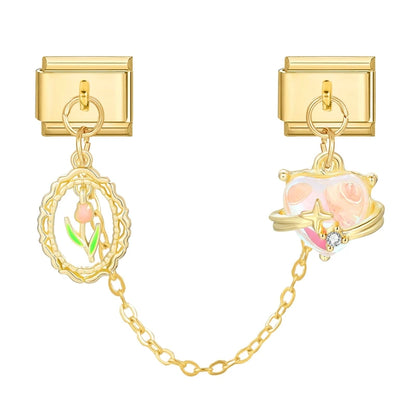 Chaine double charms
