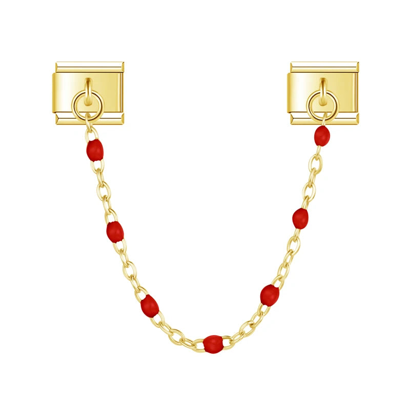Chaine perles colorées