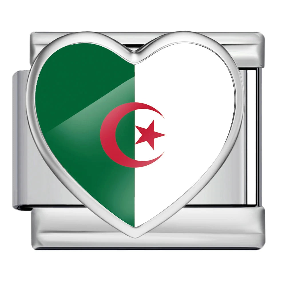Drapeau coeur Algérie