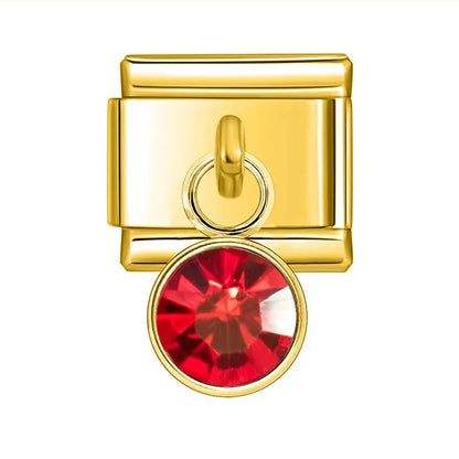 Strass pendentif gold