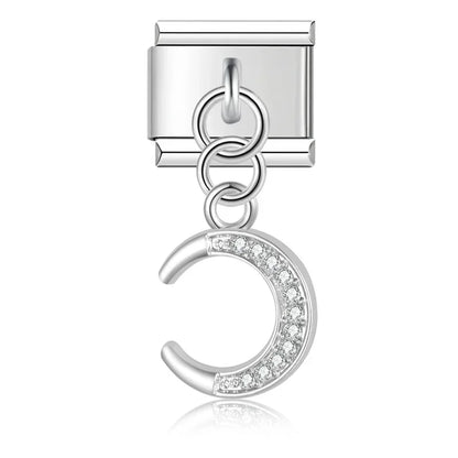Lune Silver Strass
