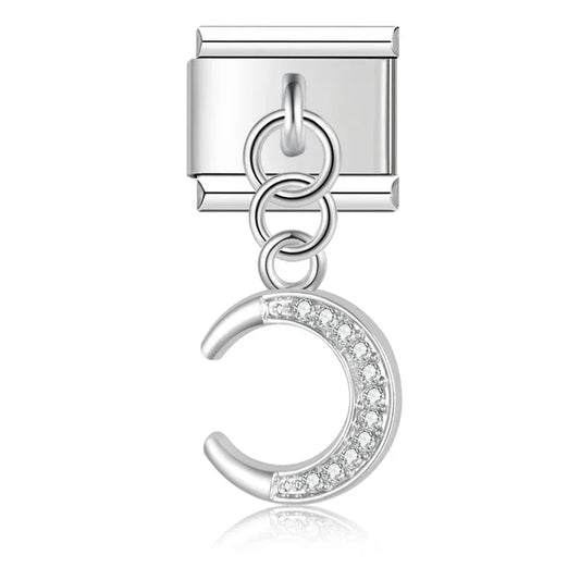 Lune Silver Strass