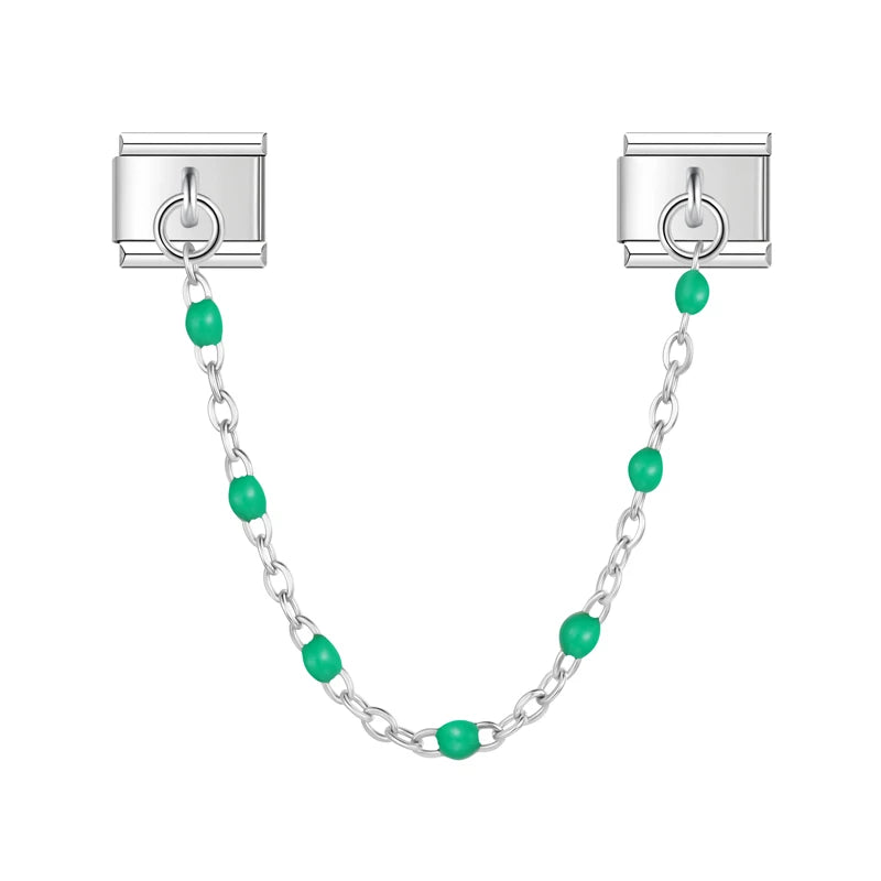 Chaine perles colorées