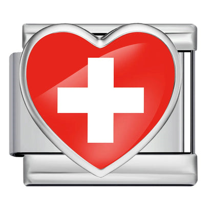 Drapeau coeur Suisse